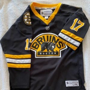 Woman’s Small Boston Bruins NHL Official Jersey #17 Milan Lucic (Youth L/XL)